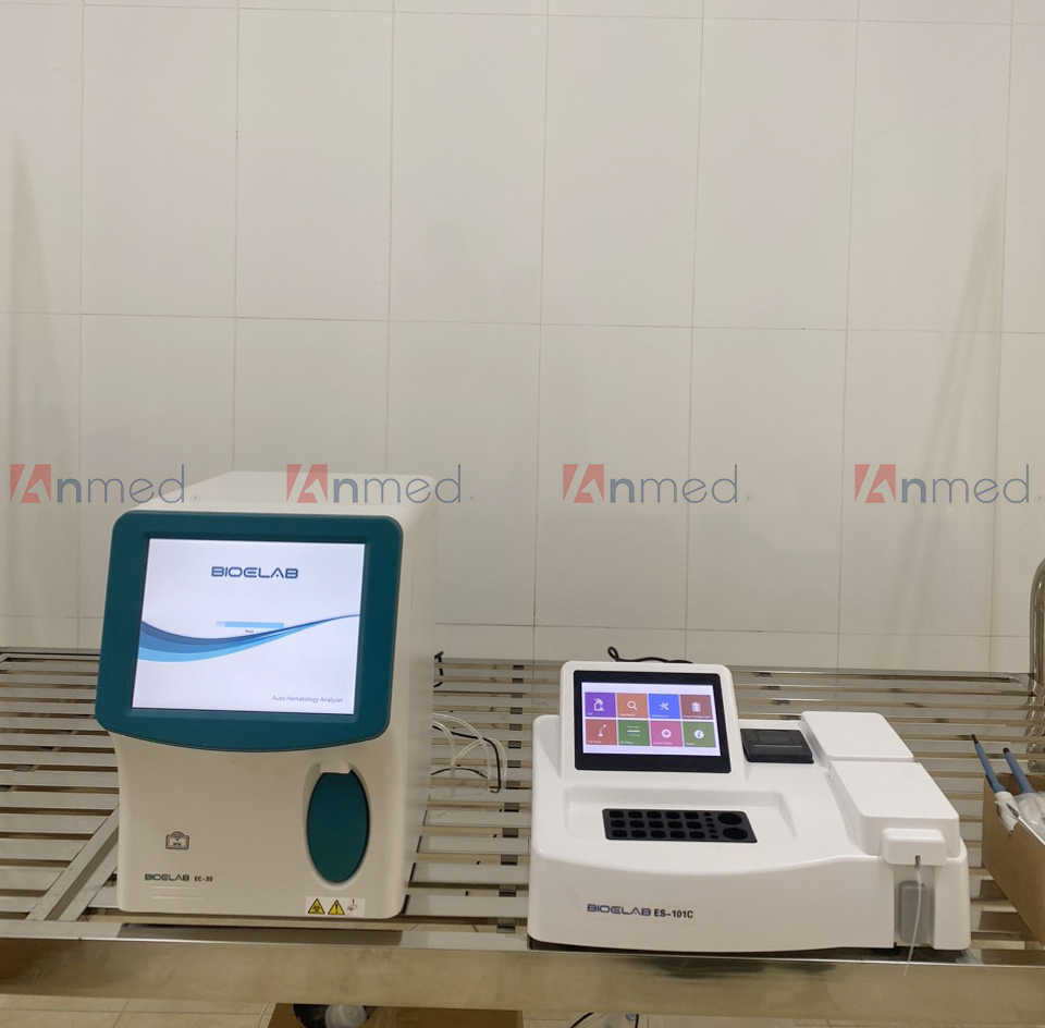 Máy phân tích huyết học EC-30 được lắp đặt cho trạm y tế xã Phú Mãn - Quốc Oai - Hà Nội