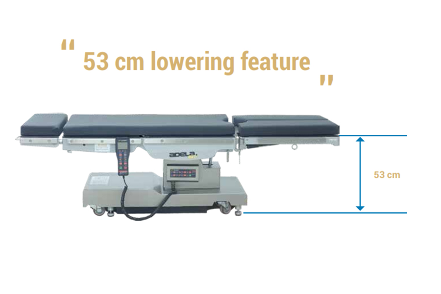 Bàn mổ điện thủy lực đa năng Adela 6M+